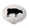 Gotham Decor Cow Silhouette Farmhouse Drawer Cabinet Knob 