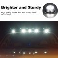 Cab Roof Marker Lights For 03-16 Dodge Ram 1500 2500 3500 Smoked Lens With 16 White Leds
