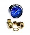 Vms Racing 0-100 Psi Liquid Filled Fuel Pressure Gauge With Adapters Kit In Blue Face Silver Numbers Compatible Acura Integra