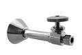 D1114-01 Round Handle Straight Stop Valve 1 2 In Copper Sweat X 3 8 Od Compression Outlet Polished Brass 