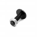 Uxcell 20pcs M6 Black Aluminum Alloy Hex Socket Head Motorcycle Bolts Screws Nuts