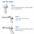 10x 2024 Upgraded Windshield Wiper Arm Link Stainless Steel Clips Kit For Repairing