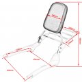 Motorcycle Accessories Sissy Bar Backrest With Luggage Rack For Yamaha V Star 650 400 Xvs650 Xvs400 Classic Dragstar 1998-2022