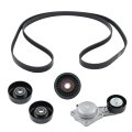 Engine Serpentine Belt Drive Tensioner Pulley Component Kit Replacement For F-150 Lobo Expedition Navigator Explorer 
