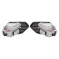 Pair Fog Light And Bezel For 2017 2019 Ford Escape Kuga Front Bumper Lamp With Clear Lens Black Cover Trim Driver Passenger