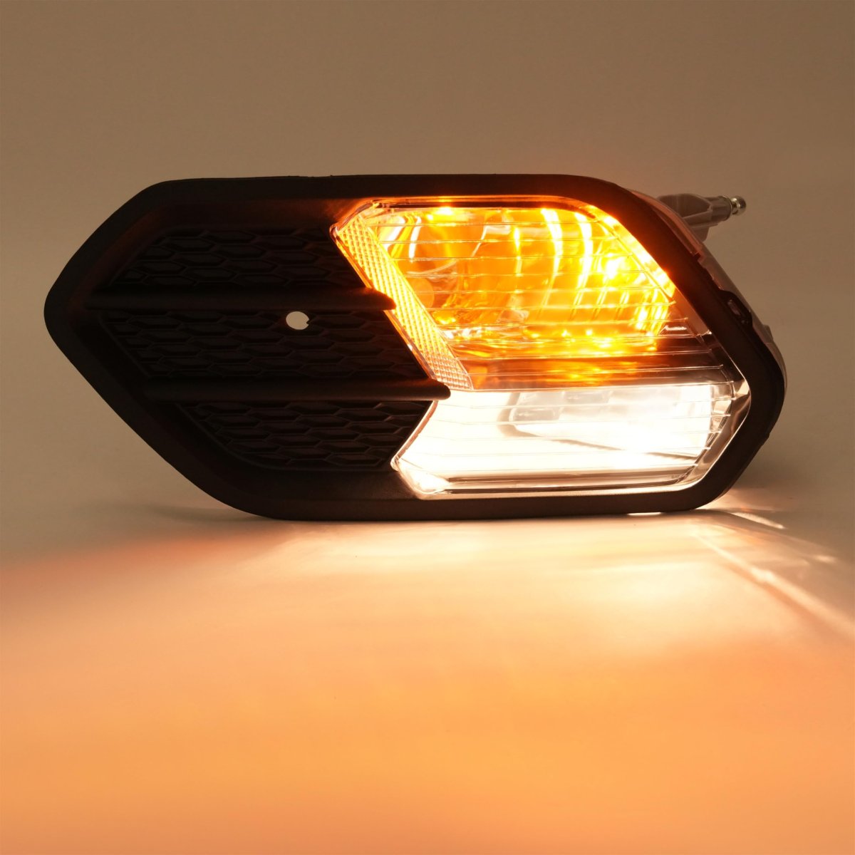 Pair Fog Light And Bezel For 2017 2019 Ford Escape Kuga Front Bumper Lamp With Clear Lens Black Cover Trim Driver Passenger