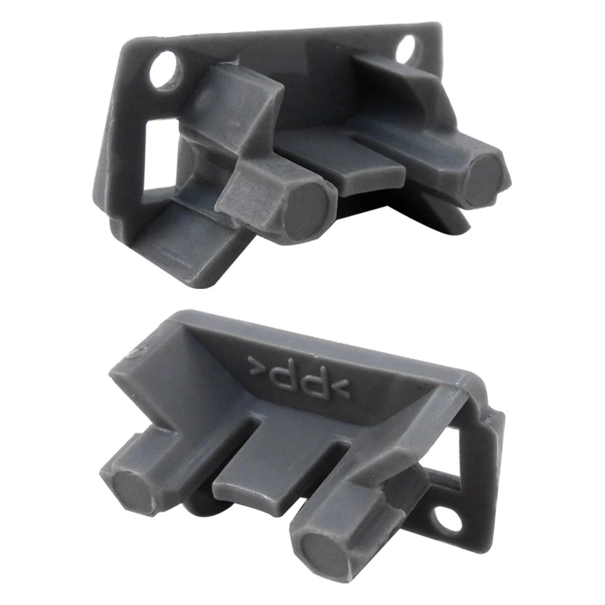 2pcs Dishwasher Rack Stop Clip W10195622 Upper Dishrack Slide Rail Rear For Whirlpool Kitchenaid Ken-more 66513042k110