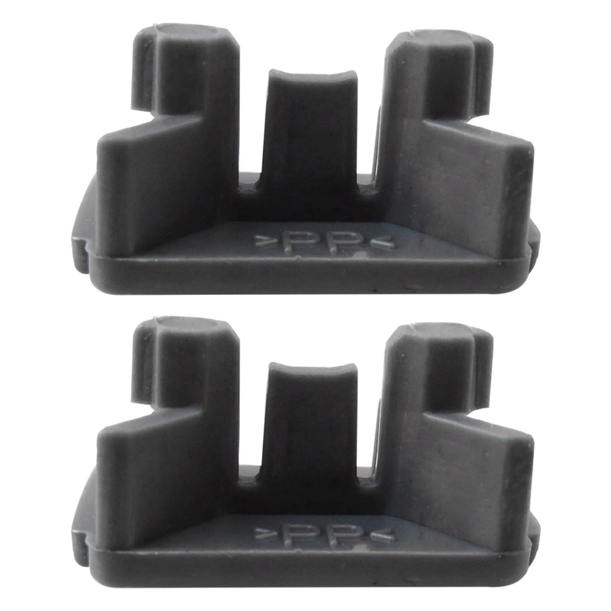 2pcs Dishwasher Rack Stop Clip W10195622 Upper Dishrack Slide Rail Rear For Whirlpool Kitchenaid Ken-more 66513042k110