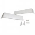 Kuafu Drop Visor Compatible With Peterbilt 377 378 379 335 386 388 389 Flat Top Silvery 304 Stainless Steel