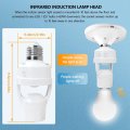 Automatic Motion Sensor Socket For E26 E27 Bulbs Energy Saving No Wiring Ideal Garages Closets
