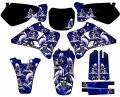2000-2001 Yz 125 Jester Blue Senge Graphics Complete Kit For Yamaha 