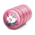 Cute Unicorn Bunny Rabbit With Rainbow Flowers Tire Rim Wheel Aluminum Valve Stem Caps