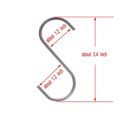 Zicome 30-pack Black Round Heavy-duty Stainlessteel Shaped Hooks Kitchen S Type For Hanging Pans Pots Bags Towels 