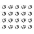 M4 X 6mm 304 Stainless Steel Phillips Pan Head Machine Screws Bolts Combine With Spring Washer And Plain Washers 20pcs 