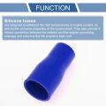 1 Pcs 35-45mm 38 -1 77 Id 100mm 3 94 Length 0 Degree Blue Car Silicone Hose Coolant Universal