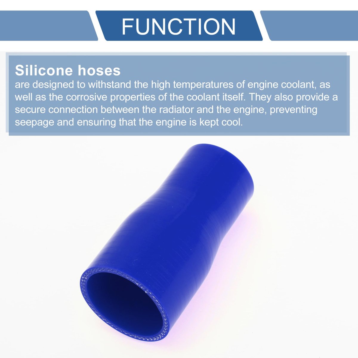 1 Pcs 35-45mm 38 -1 77 Id 100mm 3 94 Length 0 Degree Blue Car Silicone Hose Coolant Universal