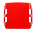 Bz702 Red Plastic Snap On Square Shape Lens 2 In X 1 