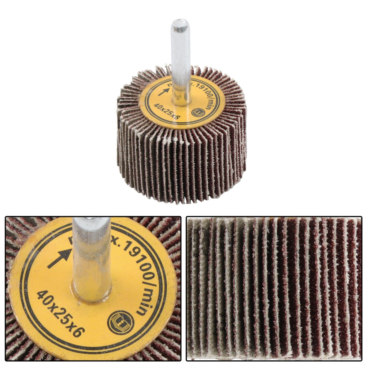 5pcs 1 5 In X 120 Grit Aluminum Oxide Flap Sanding Wheels For Grinding Deburring And Polishing Metal Wood Fits Drills Die