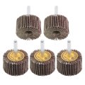 5pcs 1 5 In X 120 Grit Aluminum Oxide Flap Sanding Wheels For Grinding Deburring And Polishing Metal Wood Fits Drills Die