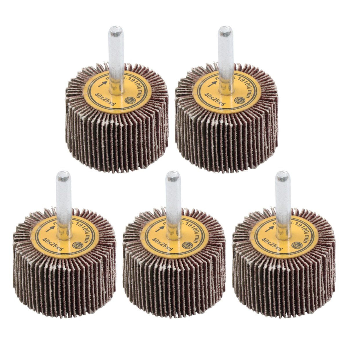 5pcs 1 5 In X 120 Grit Aluminum Oxide Flap Sanding Wheels For Grinding Deburring And Polishing Metal Wood Fits Drills Die
