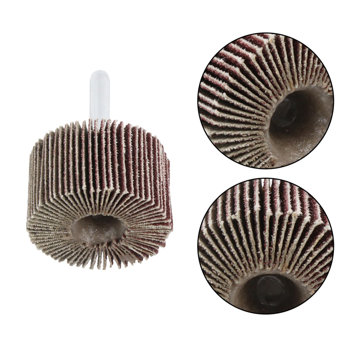 5pcs 1 5 In X 120 Grit Aluminum Oxide Flap Sanding Wheels For Grinding Deburring And Polishing Metal Wood Fits Drills Die