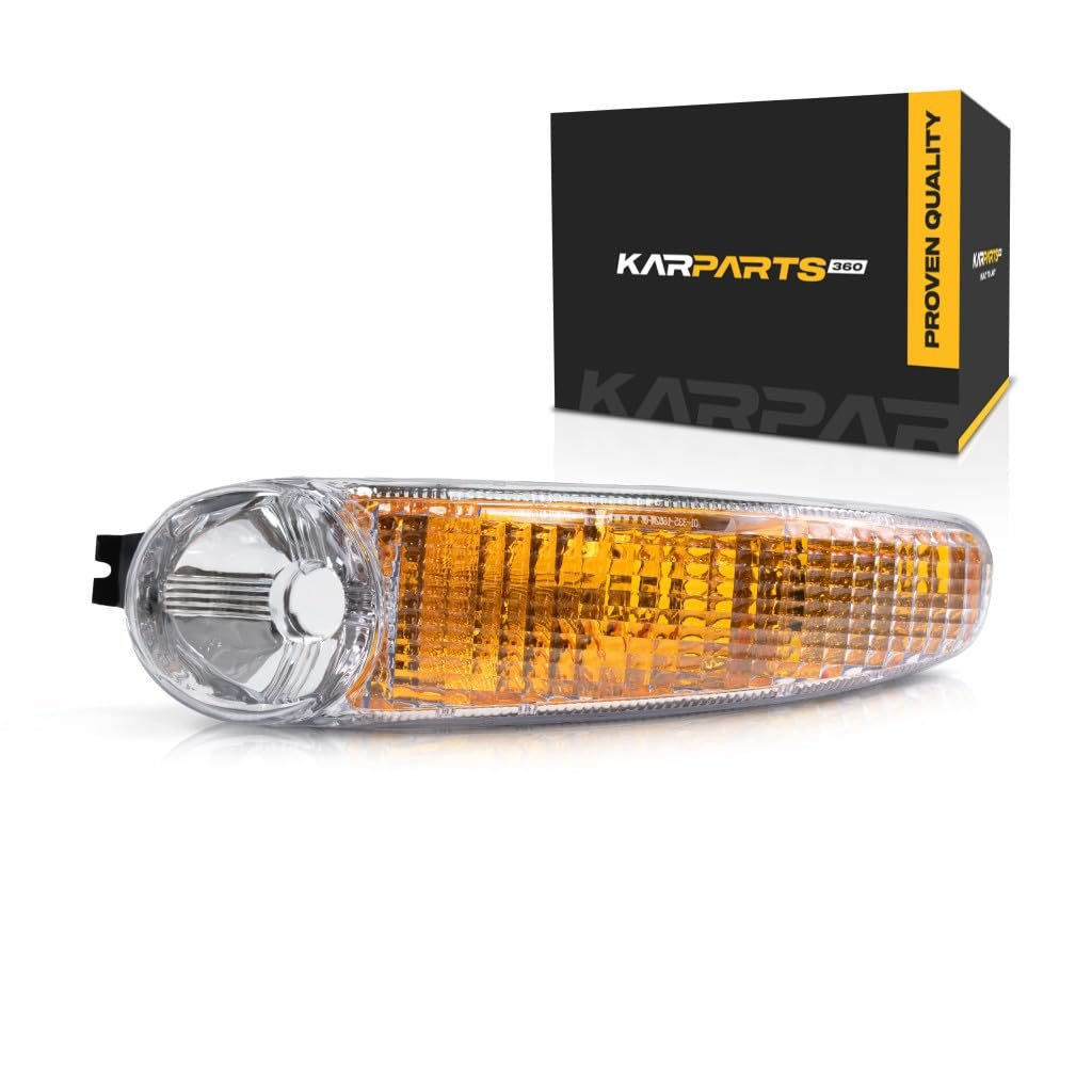 Park Lamp For Jeep Liberty 2002 2003 2004 Driver Side Signal Marker Replacement Gm2520182 15199554 Amber Lens And Housing