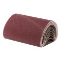 10pcs 8 X 19 Sanding Belts 36 Grits Aluminum Oxide Abrasive Belt Sander Paper Papers For Metal Wood Grinding Polishing Reddish 