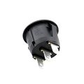 Baomain Rocker Switch Spst On Off 3 Pins Red Light Round Ac 250v 6a 125v 10a Ul List 5 Pack