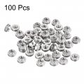 Uxcell Self -clinching Nuts 4-40 X 0 11-inch Stainless Steel Rivet Nut Round Head Metal Sheet Mounting Hardware Fastener 100pcs
