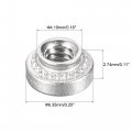 Uxcell Self -clinching Nuts 4-40 X 0 11-inch Stainless Steel Rivet Nut Round Head Metal Sheet Mounting Hardware Fastener 100pcs