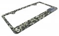 3d Modern Police Flag Camo Metal License Plate Frame