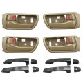 Zreneyfex 8pcs 6920533030e Door Handles Kit Replacement For Toyota Camry 2002 2003 2004 2005 2006 Replaces 6920633030e 