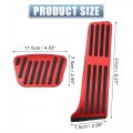 X Autohaux 2pcs Gas Pedal Brake Pad Anti Slip Cover For Lexus Car Pedals Accessories Red