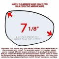 Passenger Side Mirror Glass Assembly With Plastic Backing Plate Non-heated Compatible Mazda 2 3 2010 2011 2012 2013 2014