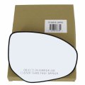 Passenger Side Mirror Glass Assembly With Plastic Backing Plate Non-heated Compatible Mazda 2 3 2010 2011 2012 2013 2014
