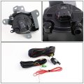 Compatible With 10-12 Prius Xw30 Pair Of Bumper Driving Fog Lights Wiring Kit Bezel Switch Clear Lens