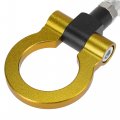 X Autohaux Gold Tone Aluminum Alloy Front Bumper Trailer Ring Eye Towing Tow Hook Screw For Bmw 325i 335i 550i 125i 120i 330i
