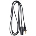 09306me 6 Ft Miniature Plug Appliance Cord Black Ul Listed 10a 125v 1250 W For Small Appliances Indoor Use 