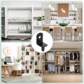 30pcs Shelf Support Pegs 6mm L-shaped Pins Metal Holder For Kitchen Cabinet Bookcase Furniture Black 