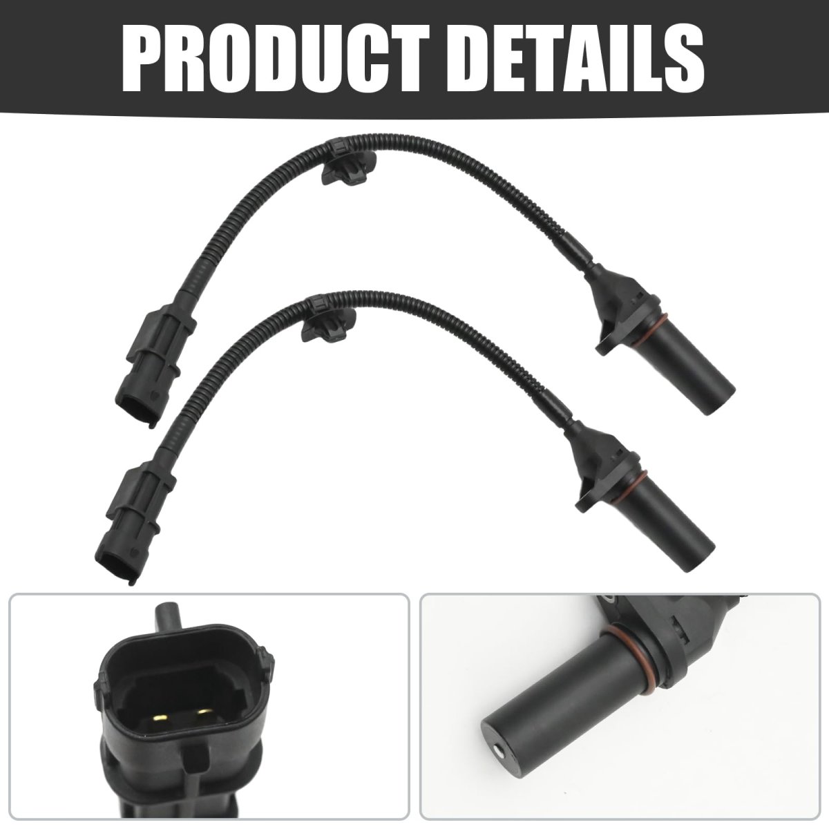 Zreneyfex 2pcs 39180-2b000 Crankshaft Position Sensor Replacement For Hyundai Accent 2012-2014 Kia Rio Replaces Su13885