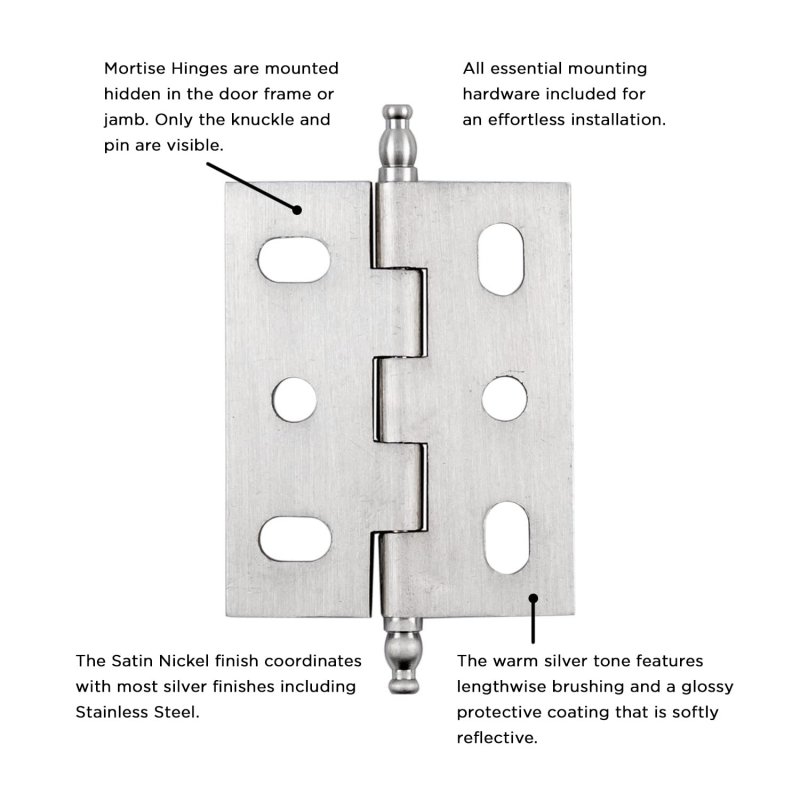 Keeler P8290-sn Surface Face Mounted Hinge