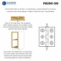 Keeler P8290-sn Surface Face Mounted Hinge