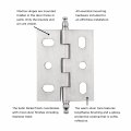 Keeler P8290-sn Surface Face Mounted Hinge