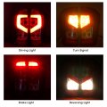 Aramox 2pcs Car Led Tail Lights 12v Rear Brake Reversing Turn Signal Indicator Driving Light Waterproof Halogen Smoky Pc Lens