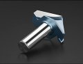 Carbide Tipped 45 Degrees Chamfer Router Bit 1 2 In Shank Bevel Industrial Grade Woodworking Cutting Tool For Edge Forming 