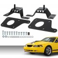 G-plus Engine Swap Adapter Plates W 4 6l Solid Mounts Compatible With Ford Mustang Chassis 1979-2004 5 3l 7l 6 0l Ls