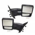 Tom Pair Of Mirror Power Heated Signal Towing Driver For 2007-2014 Ford F-150 7l3z17682ae 7l3z17683ae