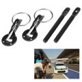 Hood Pin Lock Universal Bonnet Pins Latch Kit For Racing Sport Car Black