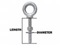 5 8 X Plain Eye Bolt With Nut Anchor Point Rigging Pack Of 4