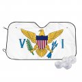 Flag Of United States Virgin Islands Car Sunshade Cover Automobile Windshield Foldable Sun Visor Apply For Van Truck Trailer